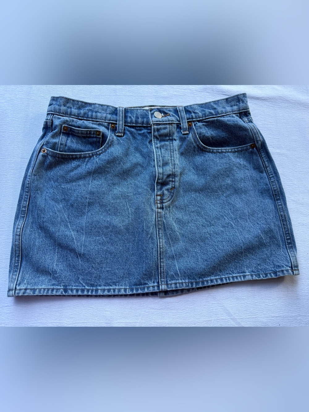 Size 10 Universal Thread Classic Blue Denim Mini Skirt